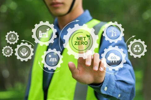 Graphic use to communicate ways to achieve netzero