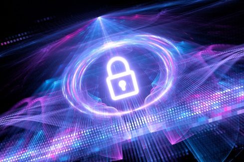 Illustration representing cyber security
