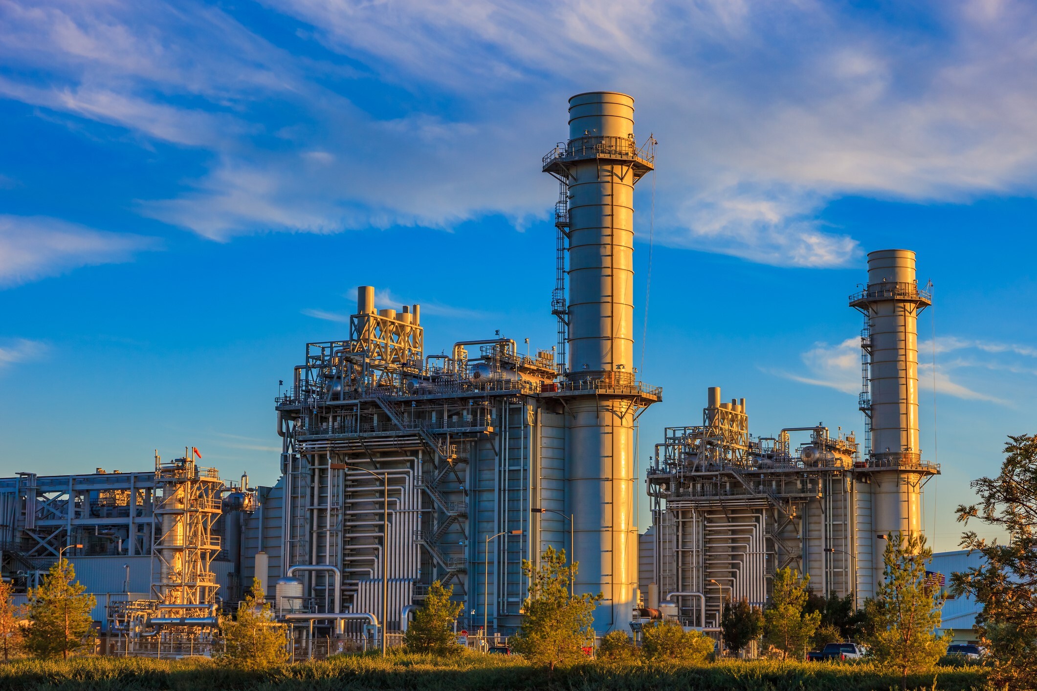 Daytime photo of a Power Plant.
