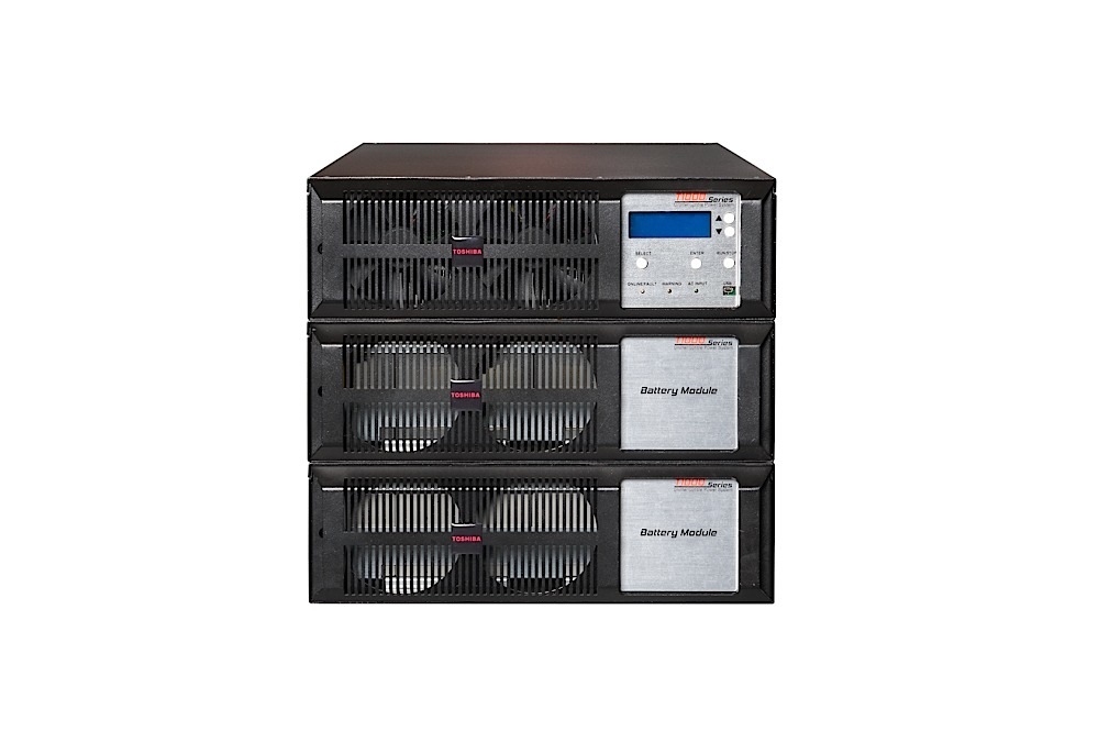 Toshiba UPS_T1000 Series UPS_5.2-6.0kVA Rack_Front with dual BC_LR